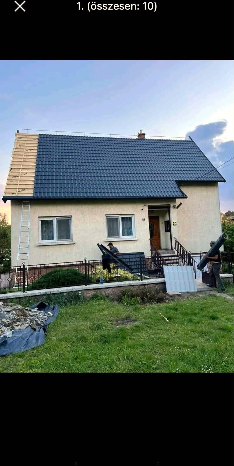 Családi ház tetőcseréje